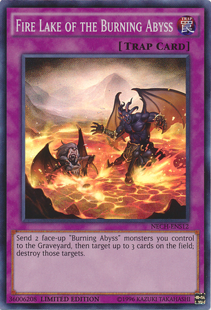 Fire Lake of the Burning Abyss (SE) [NECH-ENS12] Super Rare | The Gaming-Verse