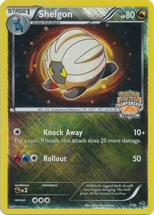 Shelgon (7/20) (Regional Championship) [Black & White: Dragon Vault] | The Gaming-Verse