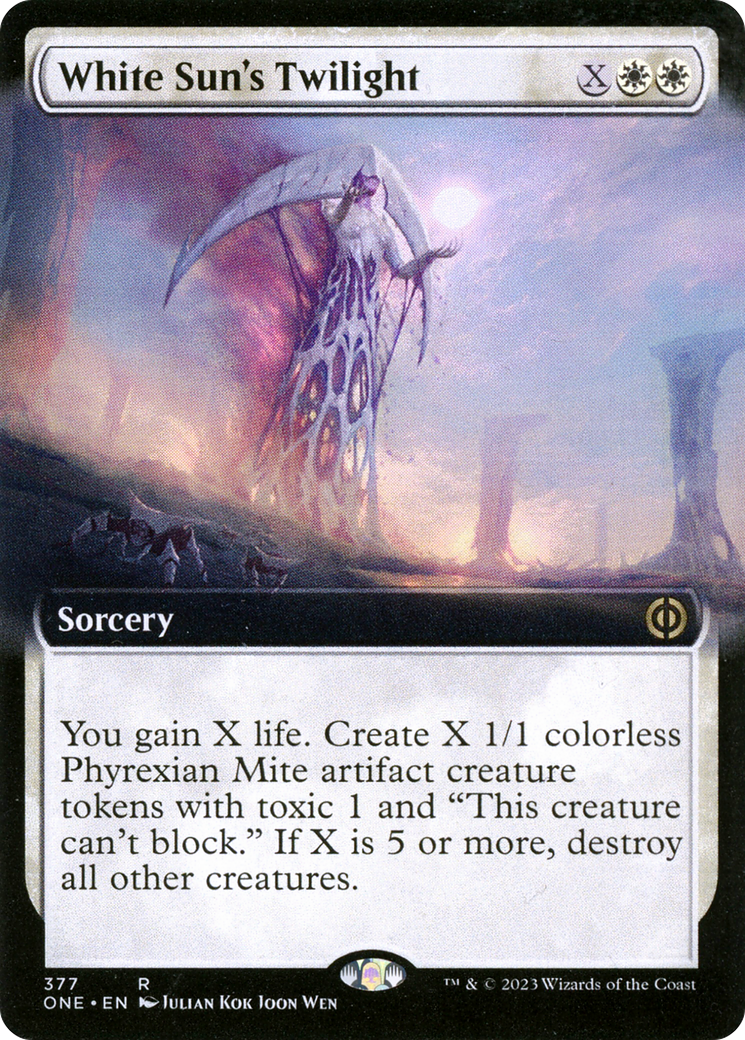 White Sun's Twilight (Extended Art) [Phyrexia: All Will Be One] | The Gaming-Verse