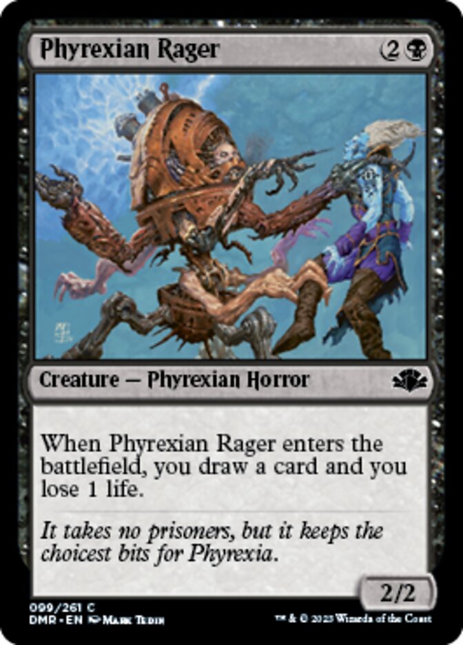 Phyrexian Rager [Dominaria Remastered] | The Gaming-Verse