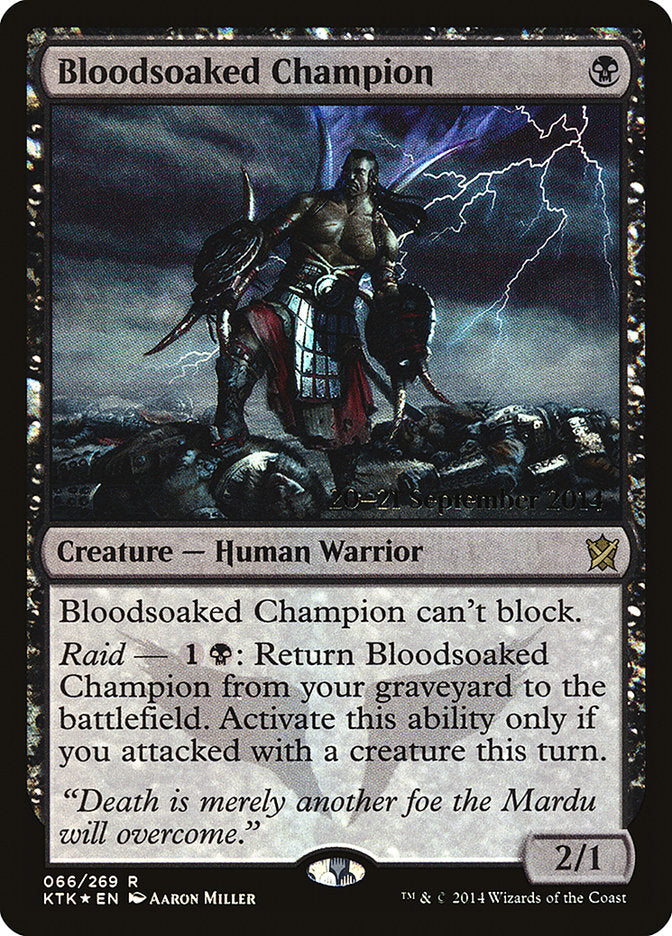 Bloodsoaked Champion  (Prerelease) [Khans of Tarkir Prerelease Promos] | The Gaming-Verse