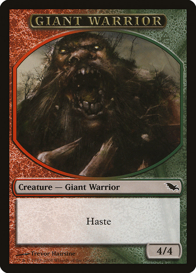 Giant Warrior [Shadowmoor Tokens] | The Gaming-Verse