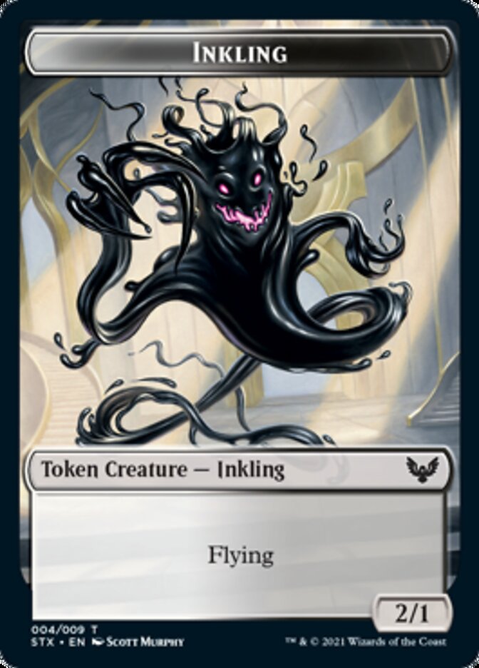 Inkling // Treasure Token [Strixhaven: School of Mages Tokens] | The Gaming-Verse