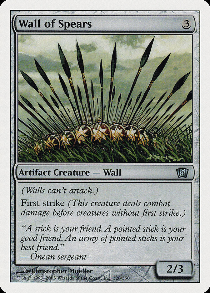 Wall of Spears [Eighth Edition] | The Gaming-Verse