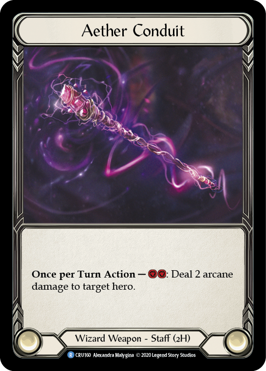 Aether Conduit [CRU160] 1st Edition Cold Foil | The Gaming-Verse