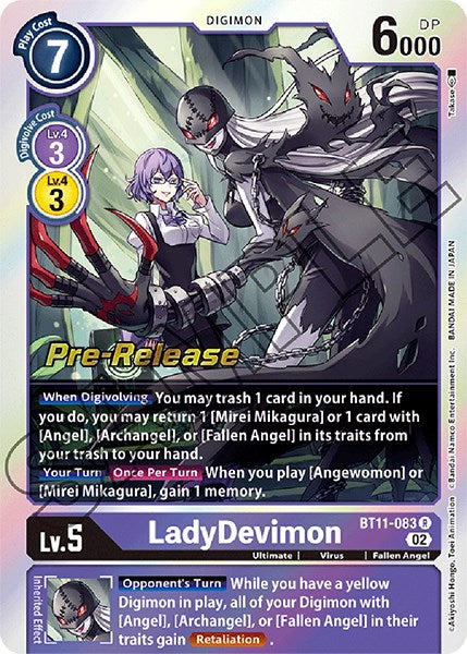 LadyDevimon [BT11-083] [Dimensional Phase Pre-Release Promos] | The Gaming-Verse