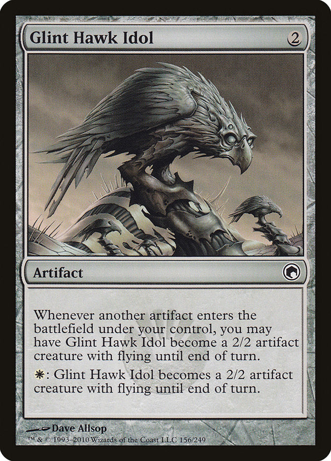 Glint Hawk Idol [Scars of Mirrodin] | The Gaming-Verse