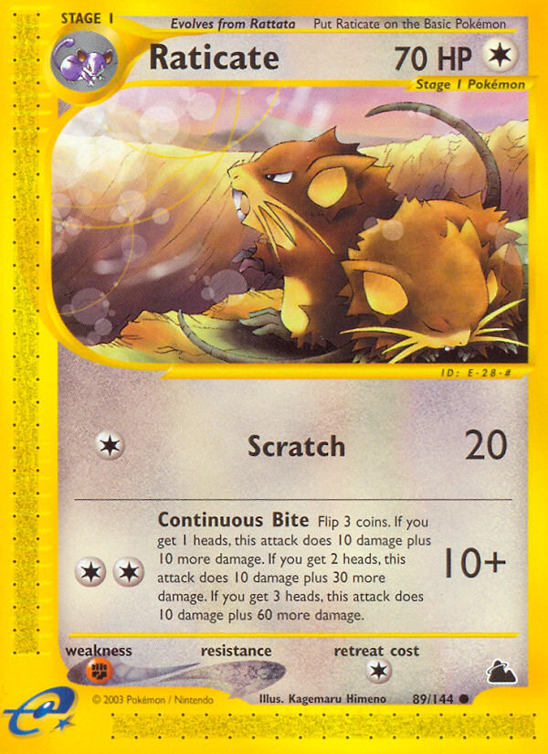 Raticate (89/144) [Skyridge] | The Gaming-Verse