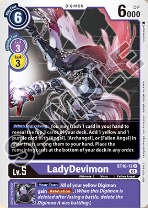 LadyDevimon [ST10-12] (Tamer Goods Set Angewomon & LadyDevimon) [Starter Deck: Parallel World Tactician Promos] | The Gaming-Verse