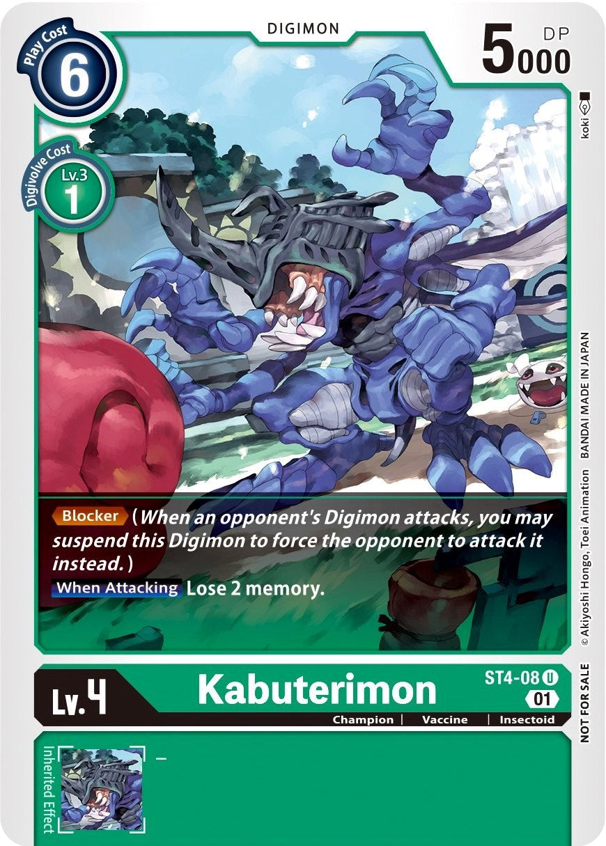 Kabuterimon [ST4-08] (Winner Pack Xros Encounter) [Starter Deck: Giga Green Promos] | The Gaming-Verse