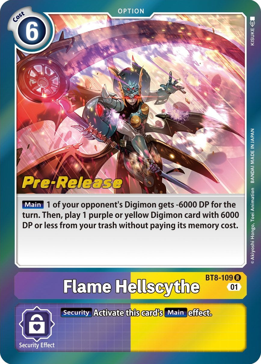 Flame Hellscythe [BT8-109] [New Awakening Pre-Release Cards] | The Gaming-Verse