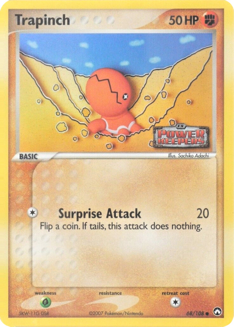 Trapinch (68/108) (Stamped) [EX: Power Keepers] | The Gaming-Verse