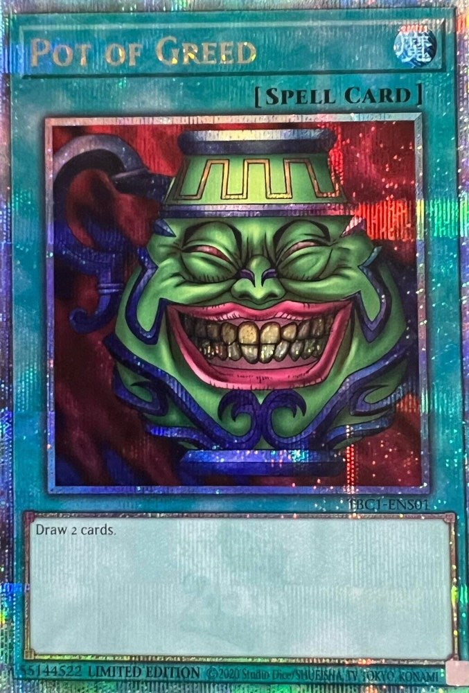 Pot of Greed [TBC1-ENS01] Secret Rare | The Gaming-Verse