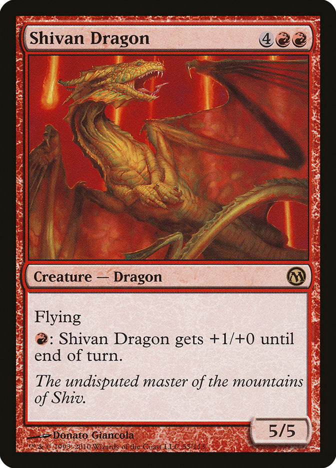 Shivan Dragon [Duels of the Planeswalkers] | The Gaming-Verse