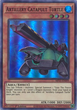 Artillery Catapult Turtle [MP21-EN099] Super Rare | The Gaming-Verse