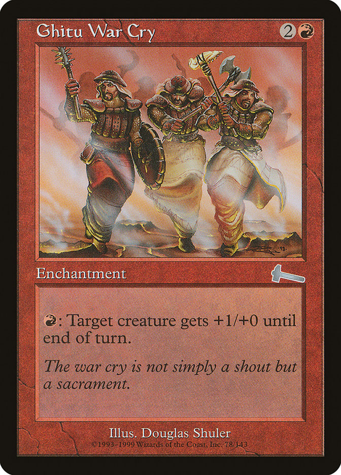 Ghitu War Cry [Urza's Legacy] | The Gaming-Verse