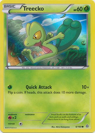 Treecko (6/160) (Sheen Holo) [XY: Primal Clash] | The Gaming-Verse