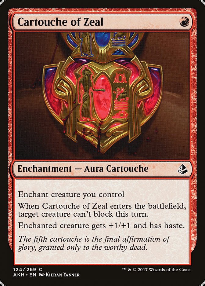 Cartouche of Zeal [Amonkhet] | The Gaming-Verse