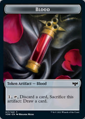 Blood // Bat Double-sided Token [Innistrad: Crimson Vow Commander Tokens] | The Gaming-Verse