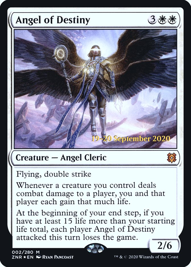 Angel of Destiny  [Zendikar Rising Prerelease Promos] | The Gaming-Verse