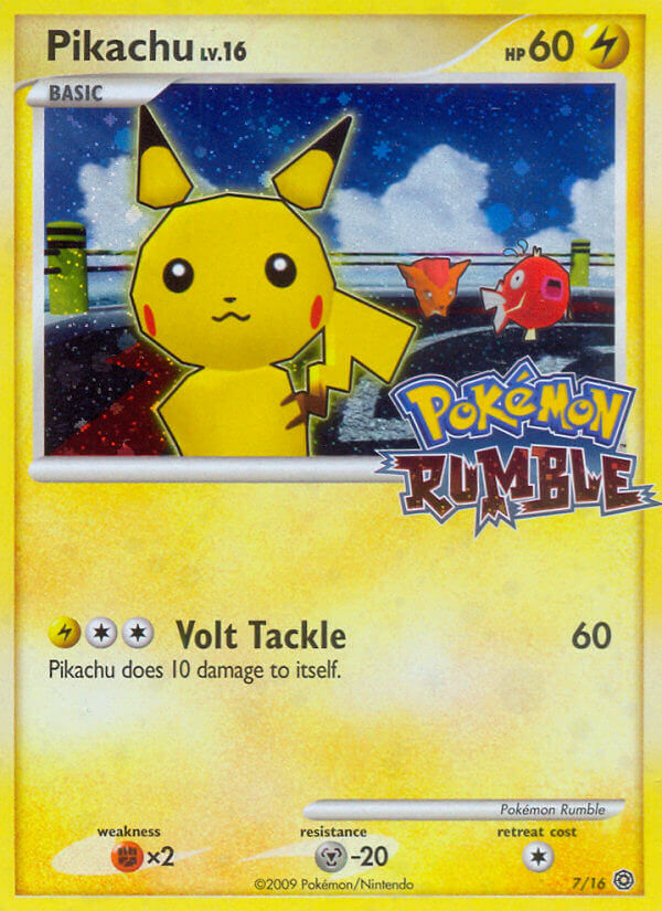 Pikachu (7/16) [Pokémon Rumble] | The Gaming-Verse