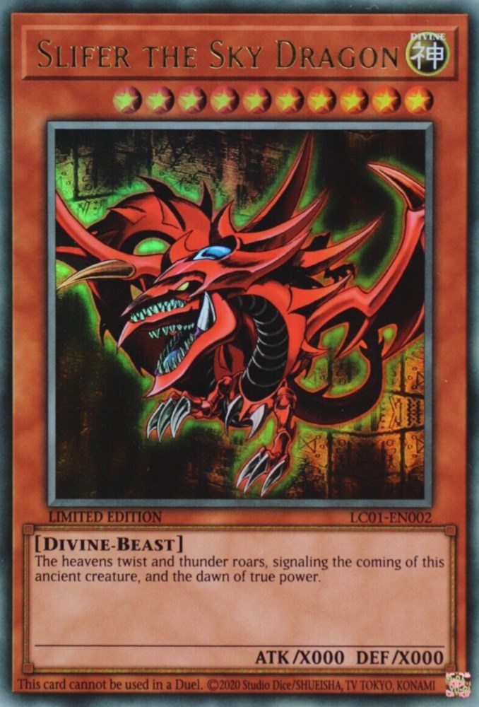 Slifer the Sky Dragon (25th Anniversary) [LC01-EN002] Ultra Rare | The Gaming-Verse