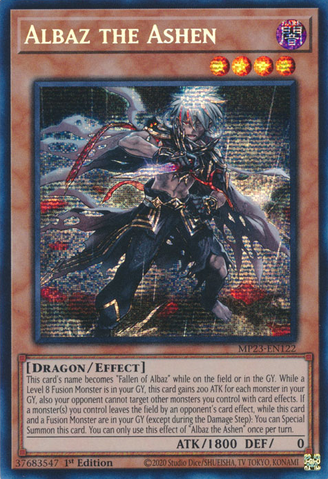 Albaz the Ashen [MP23-EN122] Prismatic Secret Rare | The Gaming-Verse