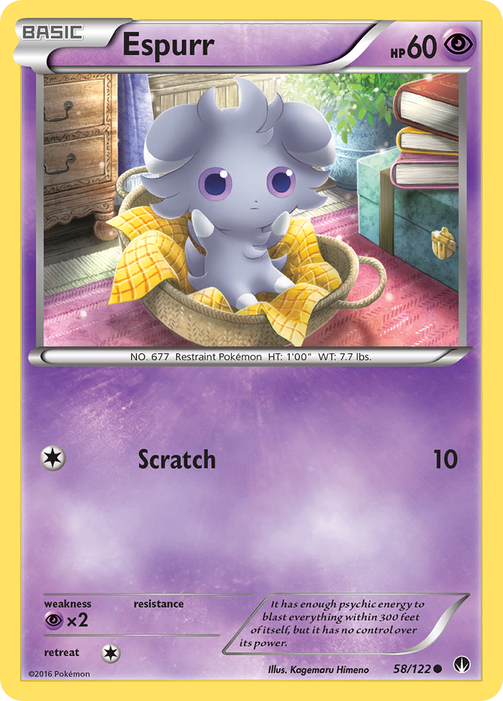 Espurr (58/122) [XY: BREAKpoint] | The Gaming-Verse