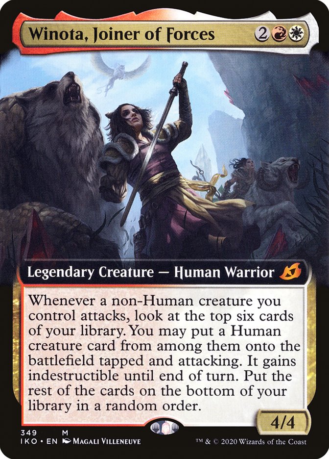 Winota, Joiner of Forces (Extended Art) [Ikoria: Lair of Behemoths] | The Gaming-Verse