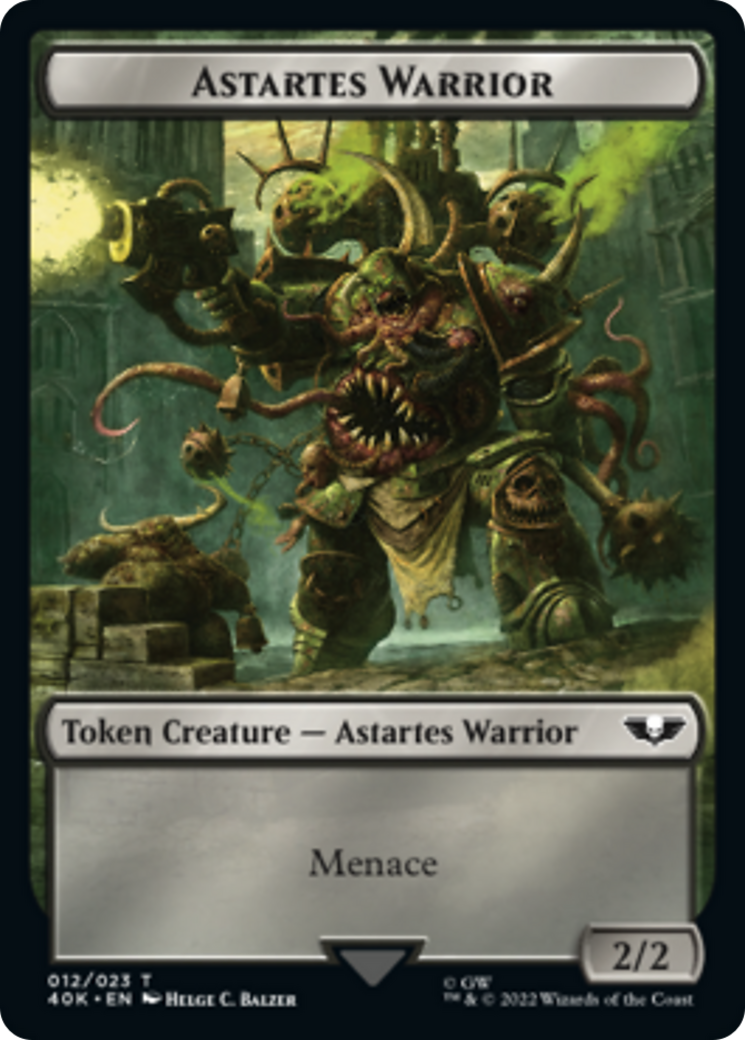 Astartes Warrior // Plaguebearer of Nurgle [Universes Beyond: Warhammer 40,000 Tokens] | The Gaming-Verse