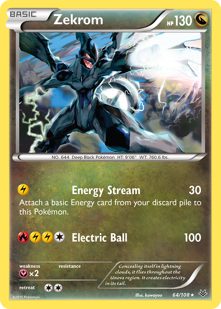 Zekrom (64/108) [XY: Roaring Skies] | The Gaming-Verse