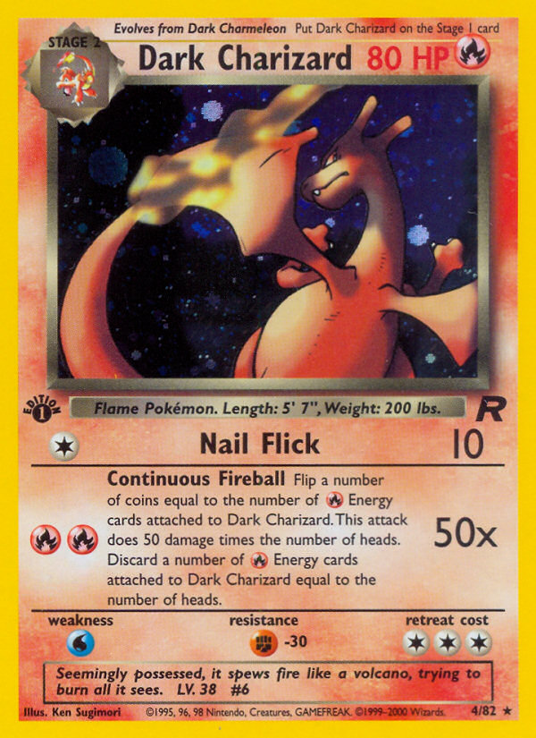 Dark Charizard (4/82) [Team Rocket 1st Edition] | The Gaming-Verse