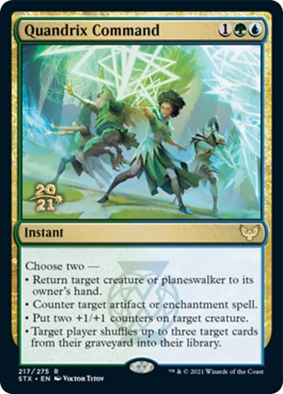 Quandrix Command [Strixhaven: School of Mages Prerelease Promos] | The Gaming-Verse