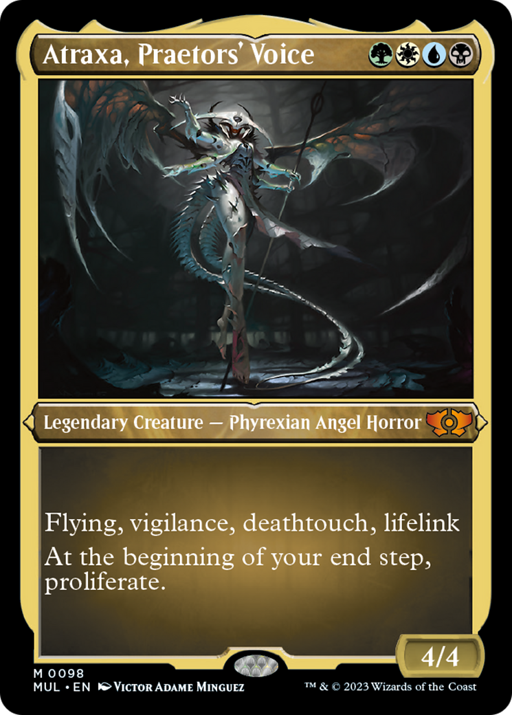 Atraxa, Praetors' Voice (Foil Etched) [Multiverse Legends] | The Gaming-Verse