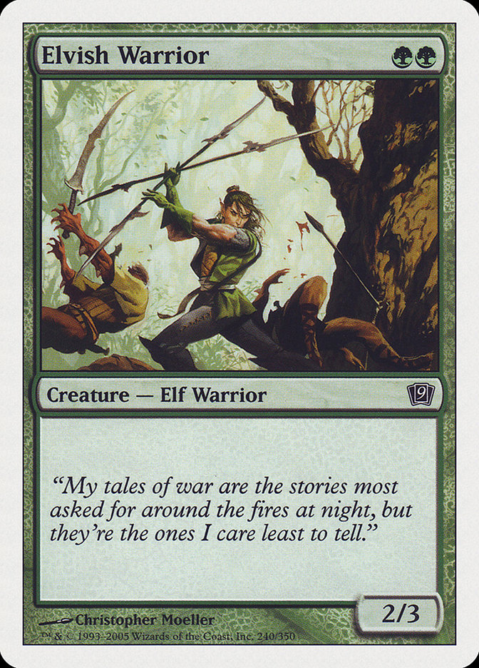 Elvish Warrior [Ninth Edition] | The Gaming-Verse