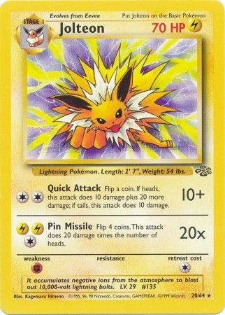 Jolteon (20/64) [Jungle Unlimited] | The Gaming-Verse