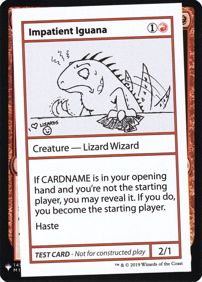 Impatient Iguana [Mystery Booster Playtest Cards] | The Gaming-Verse