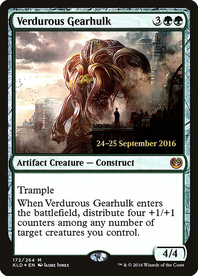 Verdurous Gearhulk  (Prerelease) [Kaladesh Prerelease Promos] | The Gaming-Verse