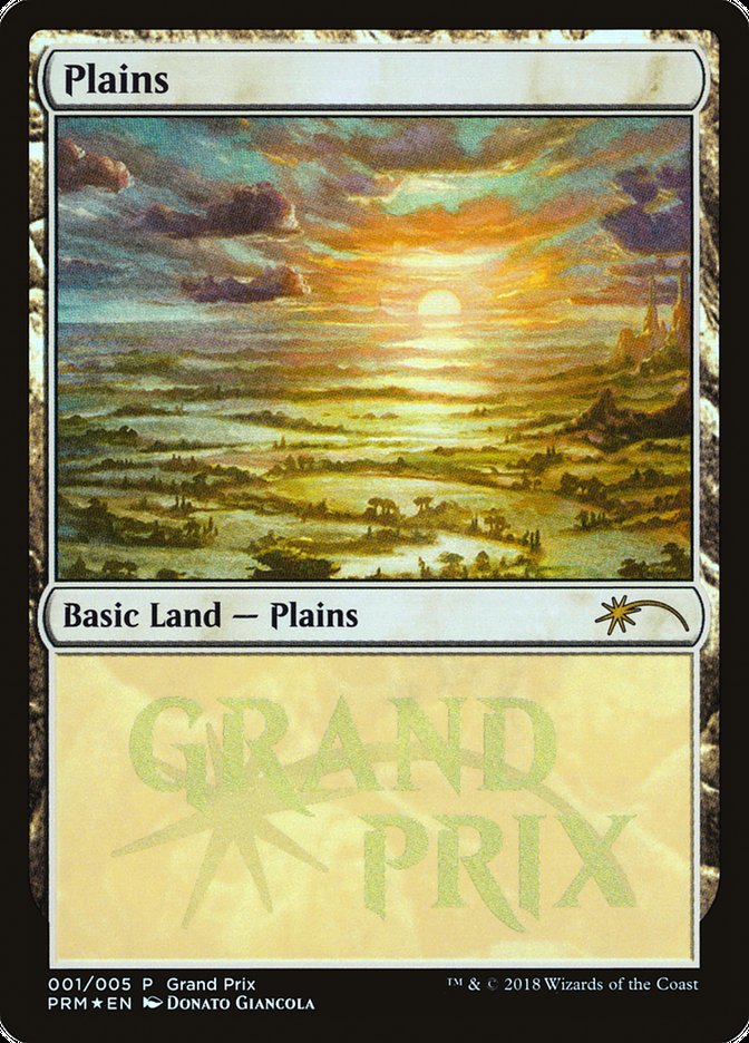 Plains (#2018a) [Grand Prix Promos] | The Gaming-Verse