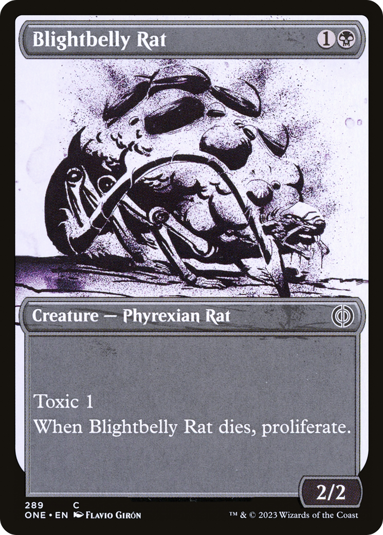 Blightbelly Rat (Showcase Ichor) [Phyrexia: All Will Be One] | The Gaming-Verse