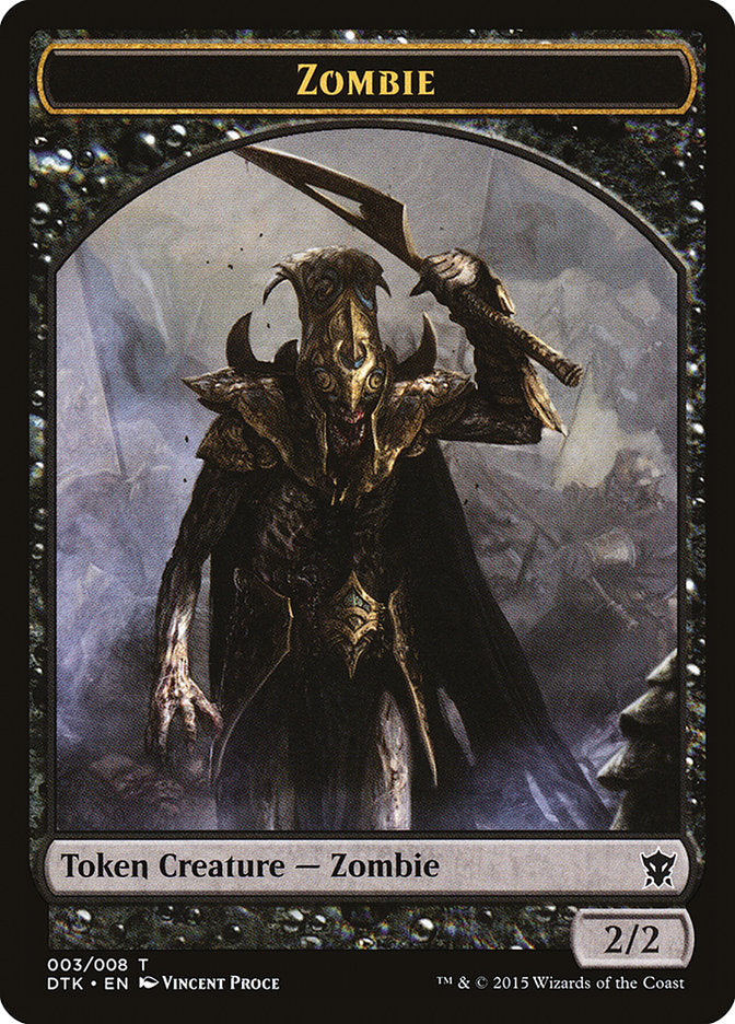 Zombie [Dragons of Tarkir Tokens] | The Gaming-Verse