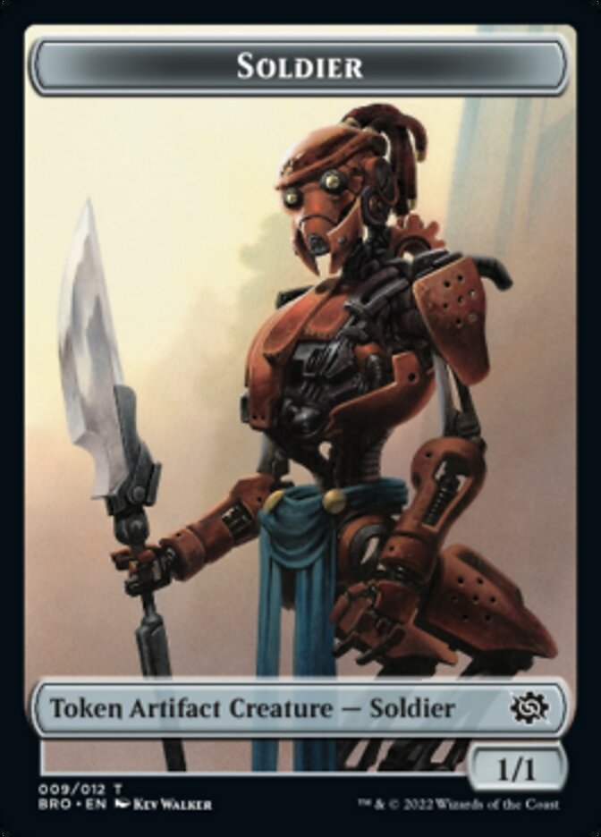 Soldier Token (009) [The Brothers' War Tokens] | The Gaming-Verse