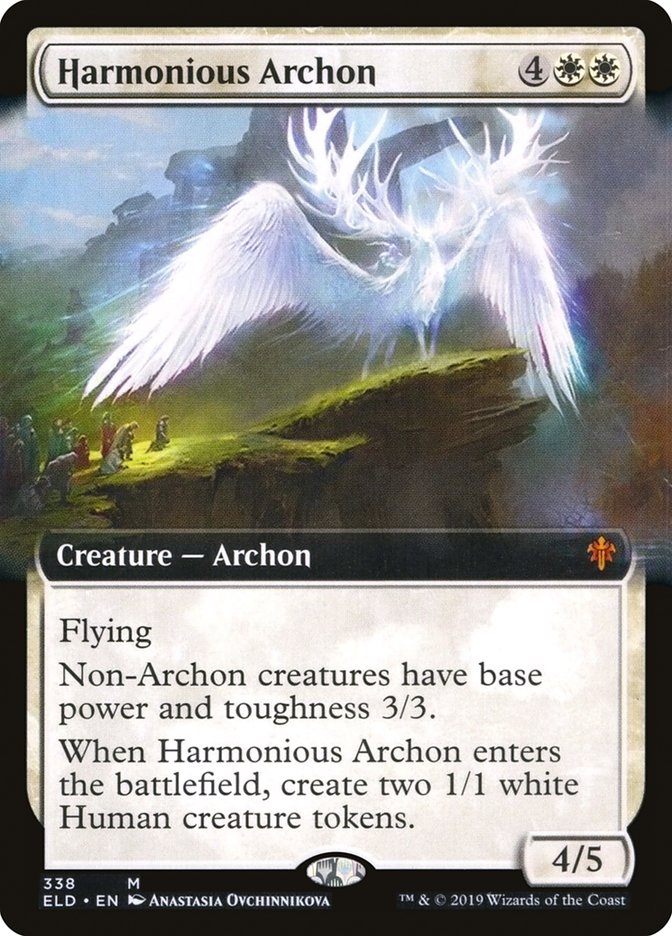 Harmonious Archon (Extended Art) [Throne of Eldraine] | The Gaming-Verse