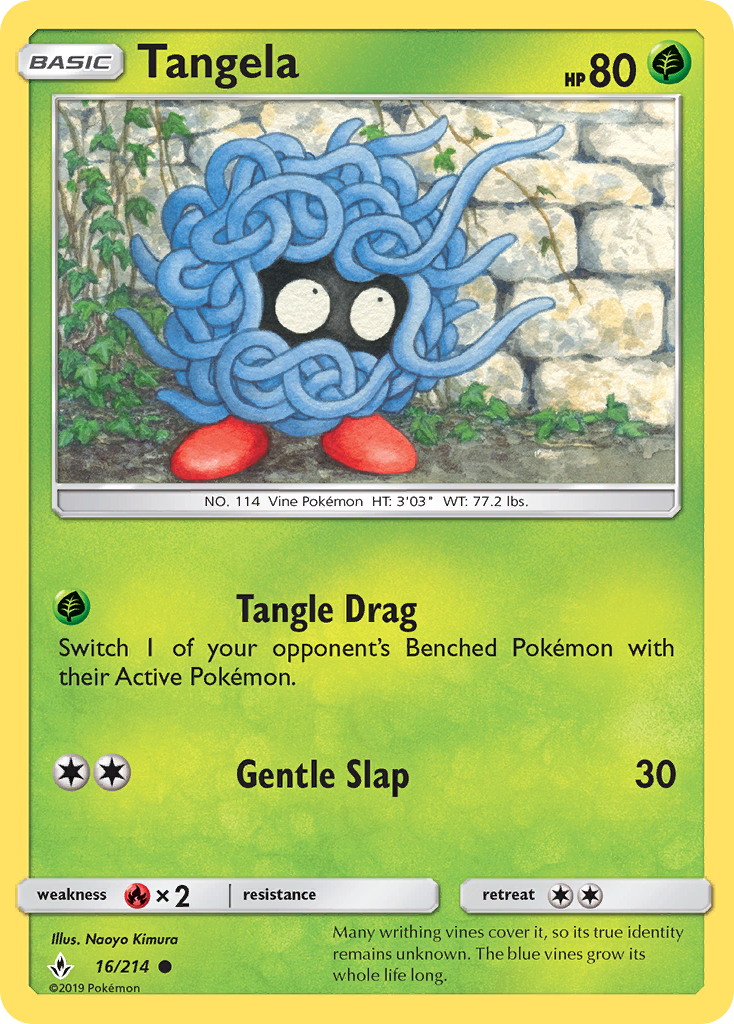 Tangela (16/214) [Sun & Moon: Unbroken Bonds] | The Gaming-Verse