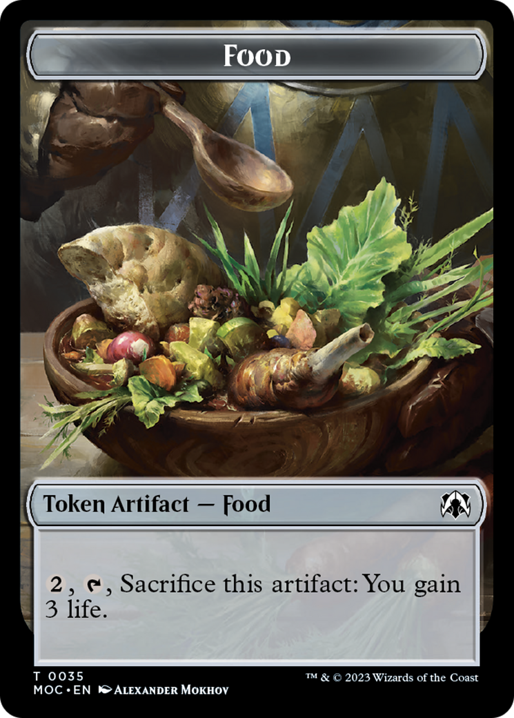 Food // Replicated Ring Double-Sided Token [March of the Machine Commander Tokens] | The Gaming-Verse