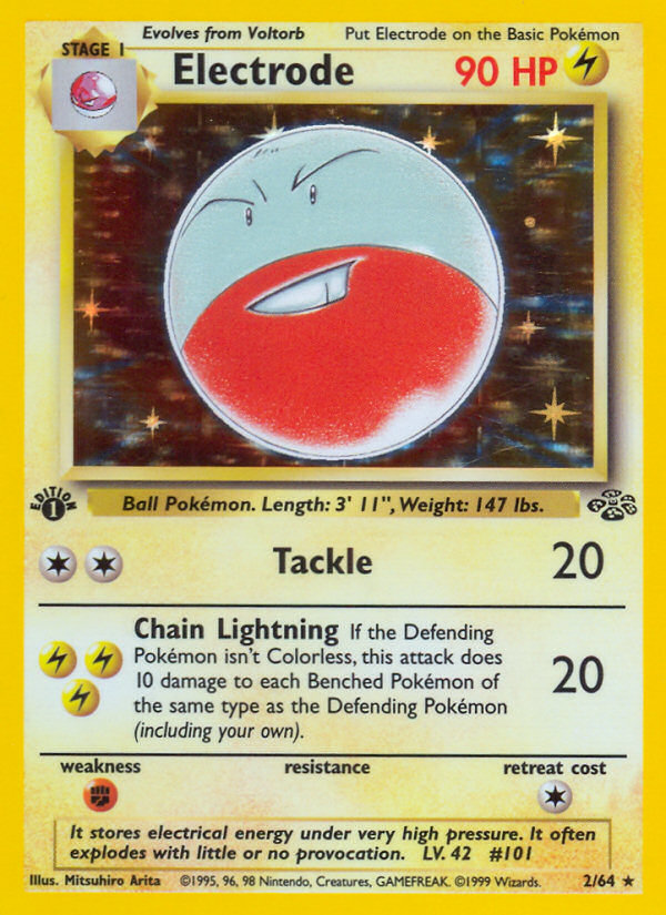 Electrode (2/64) [Jungle 1st Edition] | The Gaming-Verse