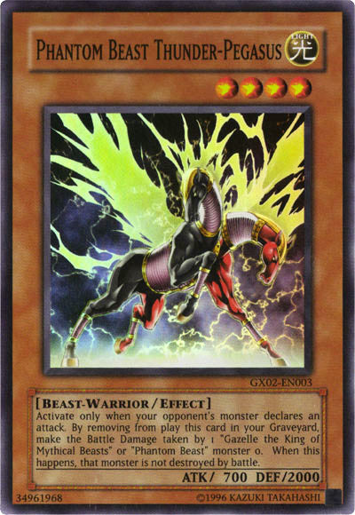 Phantom Beast Thunder-Pegasus [GX02-EN003] Super Rare | The Gaming-Verse