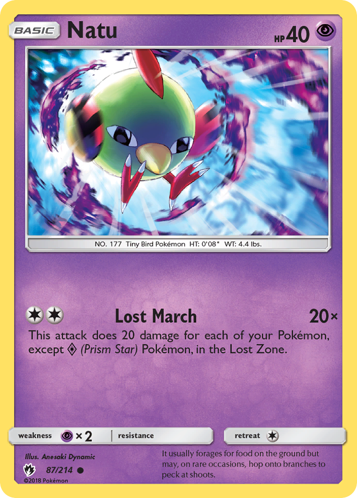 Natu (87/214) [Sun & Moon: Lost Thunder] | The Gaming-Verse