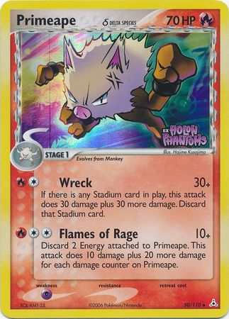 Primeape (50/110) (Delta Species) (Stamped) [EX: Holon Phantoms] | The Gaming-Verse