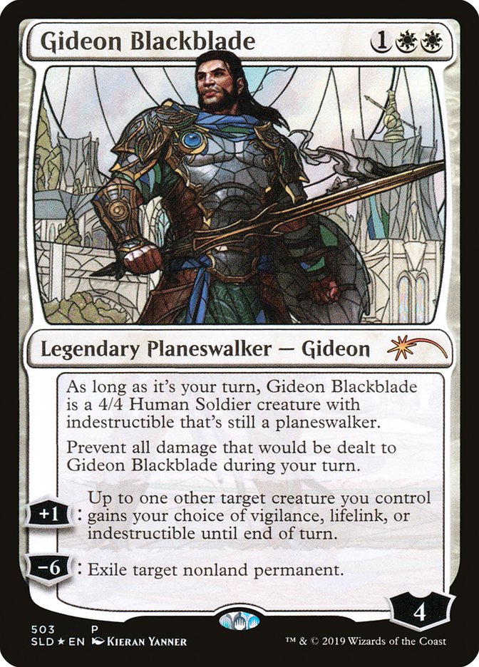 Gideon Blackblade (Stained Glass) [Secret Lair Drop Promos] | The Gaming-Verse